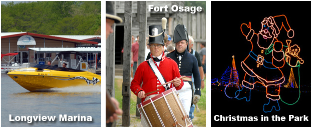 Longview Marina, Fort Osage, Christmas in the park