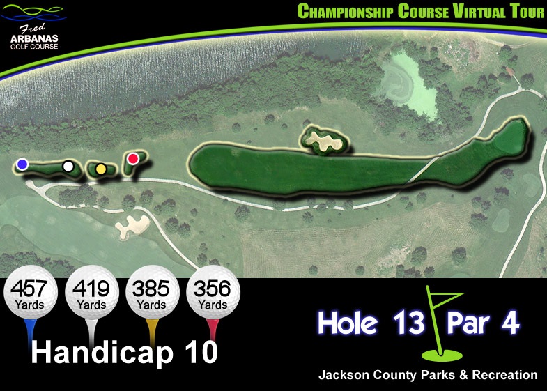 Overhead Map of Hole 13