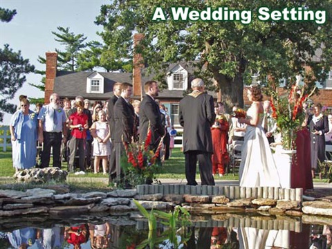 A wedding setting