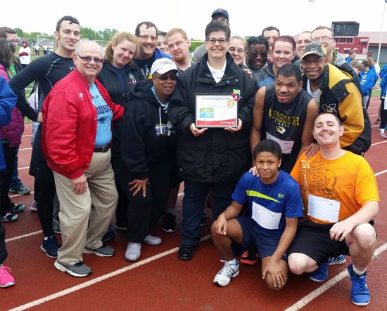 County Superintendent of Recreation Tina Spallo and Special Populations Services team group pic