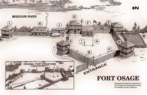 Map of Fort Osage