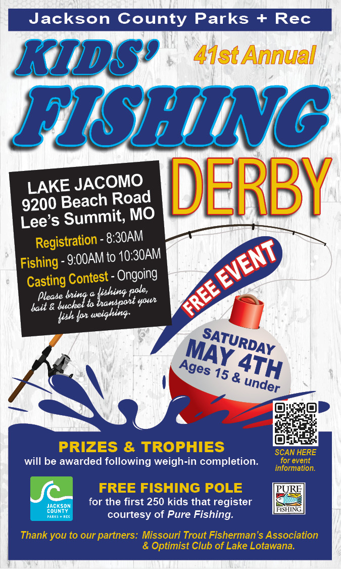 41st Annual Kid's Fishing Derby Jackson County MO Parks + Rec